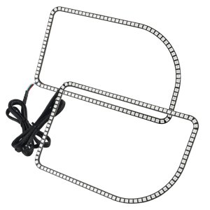 Ford F250 Headlight Halo Kit - ORACLE Lighting - Square Ring Design - Dynamic ColorSHIFT - `11-`16